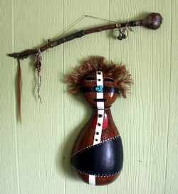 Gourd Art, Kachina Doll, Hopi, Stunning!